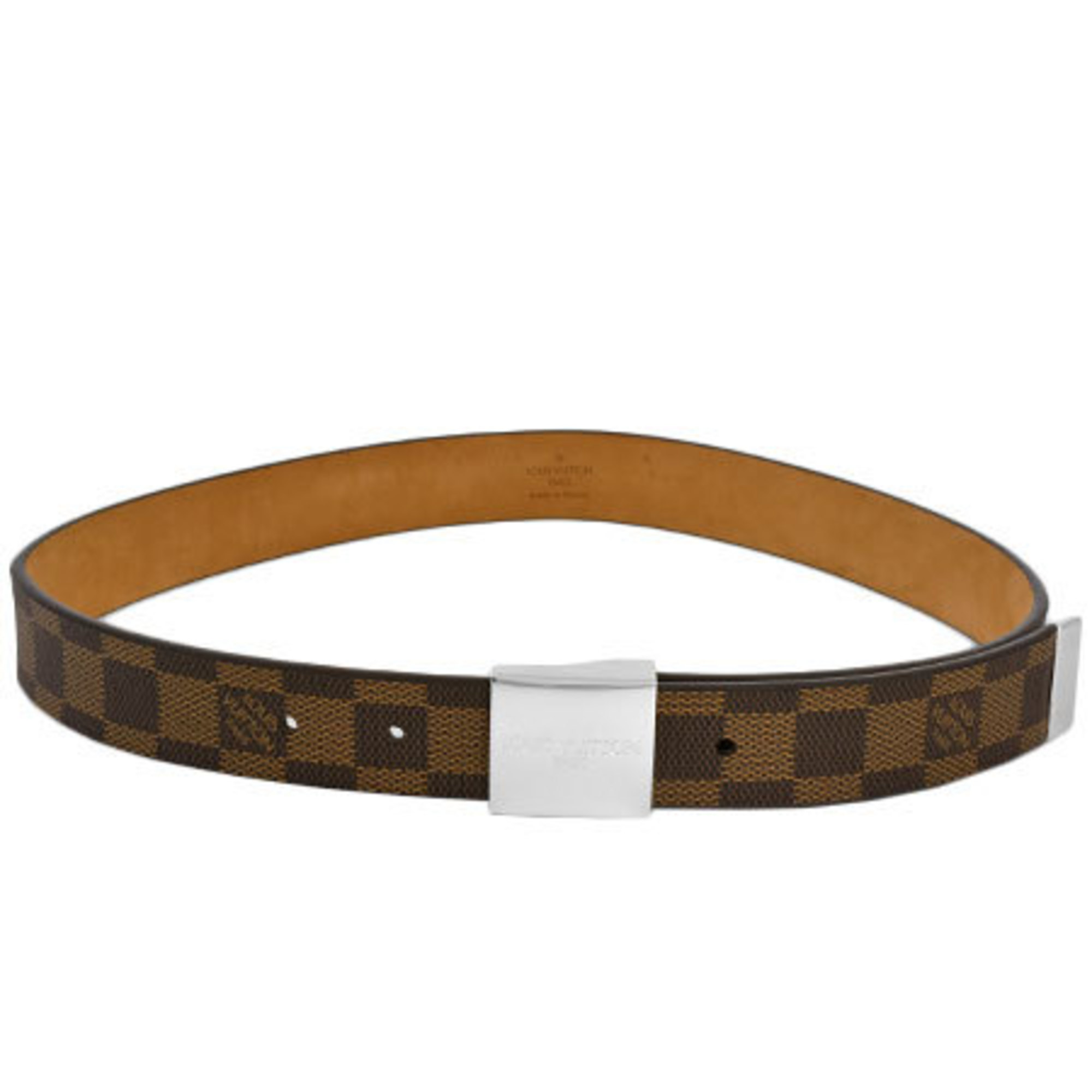 Louis Vuitton Saint Tulle Carre Belt 75/30 Damier Ebene M6802v